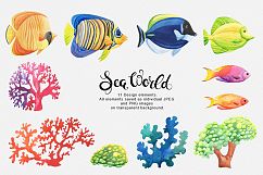 Sea World watercolor collection Product Image 5