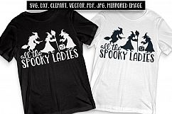 All the spooky Ladies, Halloween for women girls svg dxf Product Image 2