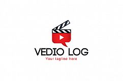 Video Log - Movie Production &amp; Entertainment Media Stock Logo Template for Blog &amp; Apps Product Image 1