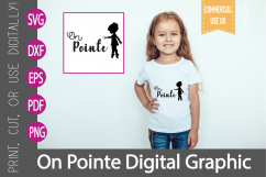 Ballet SVG Cut File &quot;On Pointe&quot; SVG, DXF, PNG Clipart &amp; Cut Product Image 2