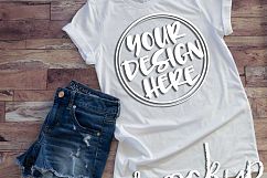 White t shirt mock up 6519 Product Image 2