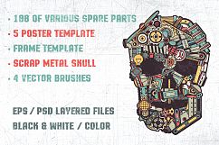 Steampunk machine parts bundle Product Image 7