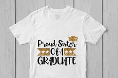 Proud Sister Of A Graudate - Graduation SVG EPS DXF PNG File Product Image 3