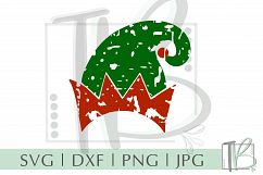 Grunge SVG, Distressed SVG, Elf Hat Svg, Christmas Svg Product Image 2