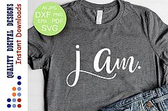 I AM Svg files sayings Bible verse Wall art svg Jesus svg Product Image 1