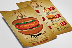 Double Sided Food Menu Flyer Product Image 2