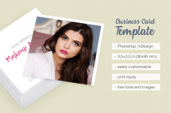 Makeup Artist Business Card Template Product Image 1