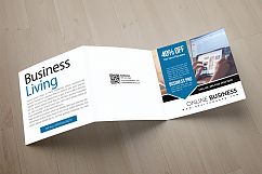 Online Business Square Trifold Brochure Product Image 2