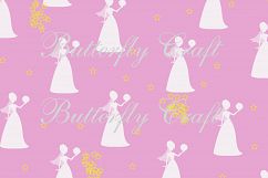 Wedding Digital Paper Pack, Bridal Shower Digital Paper, Wedding invitations paper, Wedding Scrapbook Paper, Wedding Clip Art , Bride to be Product Image 8