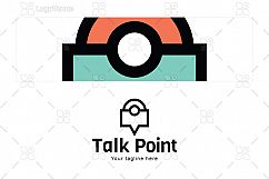 Talk point - Location &amp; Communication Minimal Iconic Logo Template Product Image 3