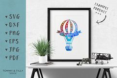 Kids Hot Air Balloons - SVG DXF PNG EPS JPG PDF Cutting File Product Image 2