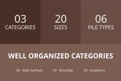 150 Academics Flat Greyscale Icons Product Image 3