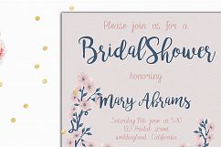 Bridal Shower Flora Invitation Card Template Product Image 2