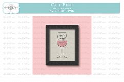Stop and Smell the Rose Wine SVG DXF PNG Product Image 2