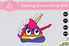 Dabbing Unicorn,Emoji SVG, Emoji svg, Poop emoji svg, Unicor Product Image 1