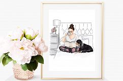 Fashion illustration - Me Time 2 - Light Skin Product Image 5