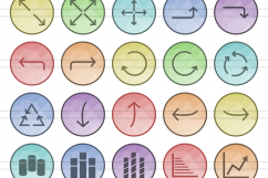 90 Infographics Filled Low Poly Icons Product Image 2