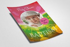 Baby Baptism Flyer Product Image 3