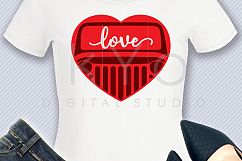 Jeep Love svg png dxf eps files Product Image 2