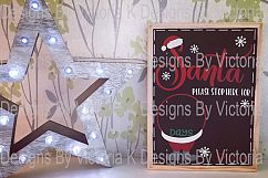 Santa Christmas Countdown Chalkboard design SVG Cut File Product Image 2