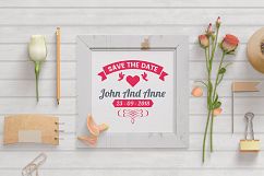 43 WEDDING VINTAGE BADGE &amp; RIBBON Product Image 5