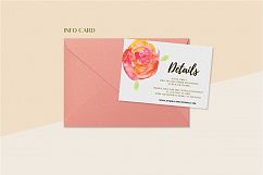 Floral Wedding Invitation Set Product Image 4