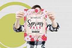 10 Poster Mock-Up Female Model Product Image 3