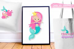 Mermaid squad graphics and illustrations Product Image 3