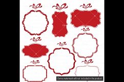 16 Red Glitter and Pearl Frames, Jewelry and Glitter Frames Product Image 10