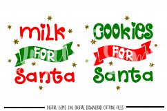 Cookies and Milk for Santa SVG / DXF / EPS / PNG files Product Image 1