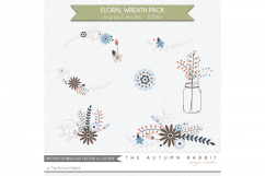Floral Wreath Clipart Vectors Product Image 2