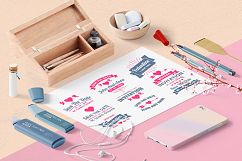 43 WEDDING VINTAGE BADGE &amp; RIBBON Product Image 9