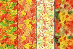 Autumn/ Fall Leaves seamless digital paper pack Product Image 2