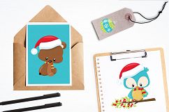 Woodland Christmas graphics and illustrations Product Image 4
