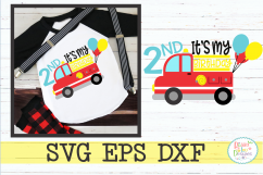 Second Birthday Firetruck Product Image 1