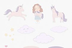 Cute Funny Unicorn Illustration Set Product Image 8