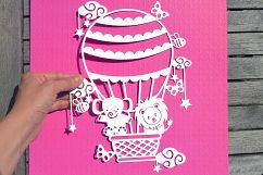 Hot Air Balloon SVG / DXF / EPS files Product Image 3