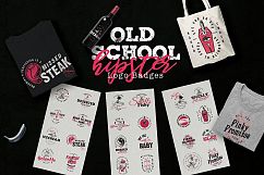 Old School Hipster Logo Badges Product Image 1