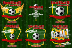Design on the football theme. For T-shirts and banners. Product Image 1