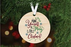 Have Yourself a Merry Little Christmas SVG Cut Files - DXF Product Image 5