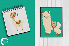 Llama fun clipart, graphics, illustrations AMB-1985 Product Image 5