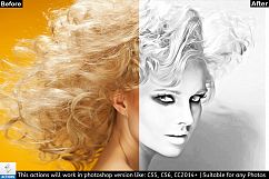 Black &amp; White Photo Painting Effect Product Image 2