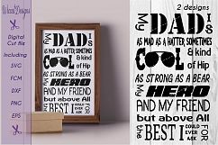 Fathers day svg, word art svg, cool dad svg, Product Image 5