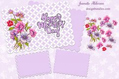 3D Vintage flower decoupage card Product Image 1