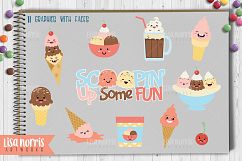 Ice Cream Treats Clip Art Graphics &amp; SVG Cutting Files Product Image 2
