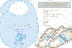 Baby Shower Baby Boy Patterns by Whimseez Product Image 2