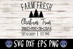 Farm Fresh Christmas Trees | SVG DXF EPS PNG Digital File Product Image 1