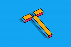 Isometric Alphabets Product Image 21