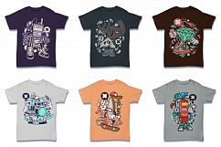  Cartoon Vector #2 Tshirt Design Bundle Product Image 10