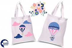 Hot Air Balloons clipart, graphics and illustrations AMB-1394 Product Image 2